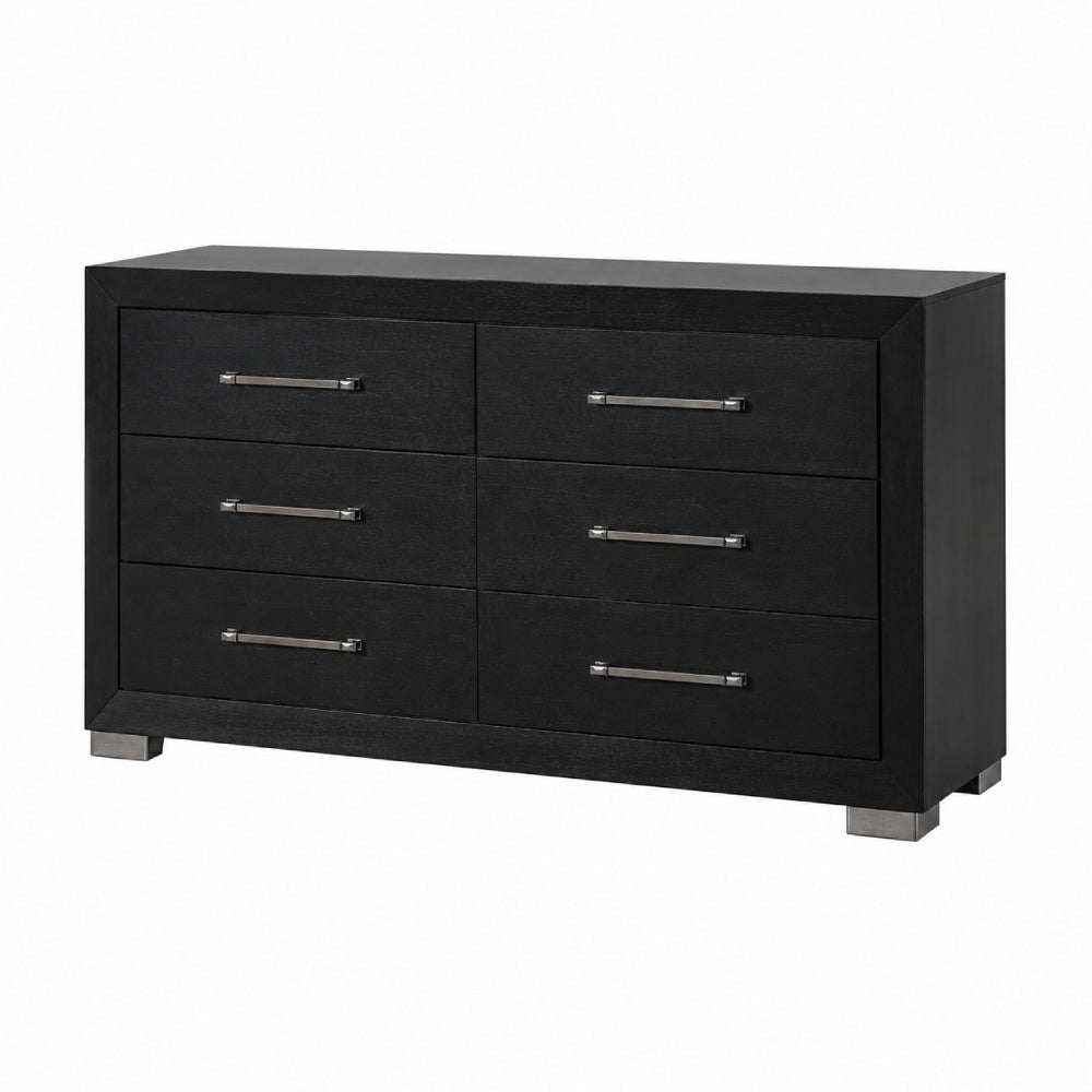 Ashbourne King Bedroom Set (4-Piece) by Furniture of America - Black