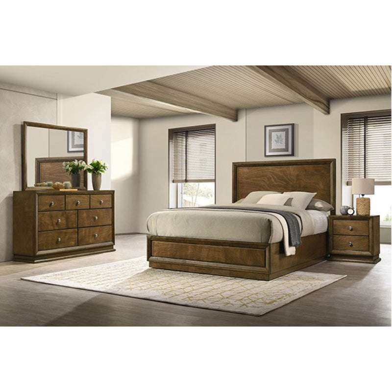 Kirkham Twin Bedroom Set (4-Piece) by Furniture of America - Brown