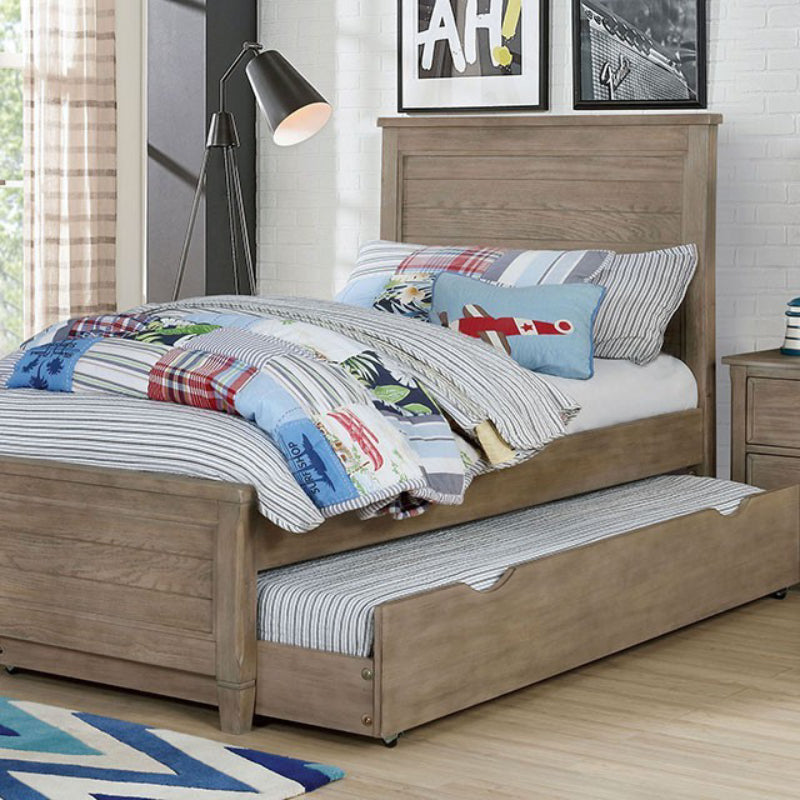 Vevey Twin Bed by Furniture of America - Gray