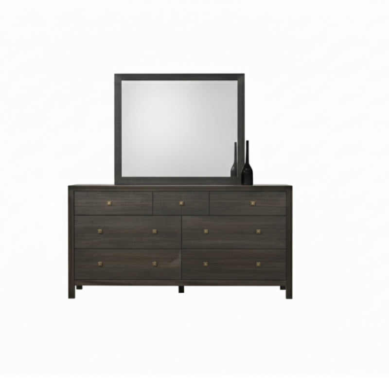 Bundle: Elbrus Bedroom Set by Best Home - Brown + Serta Perfect Day Queen Mattress by - White