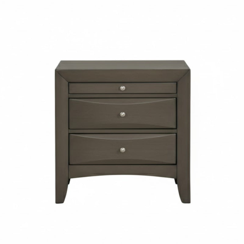 Bundle: Emila Queen Bedroom Set - Brown + Kelley Sectional Sofa with LED by Best Home - Black