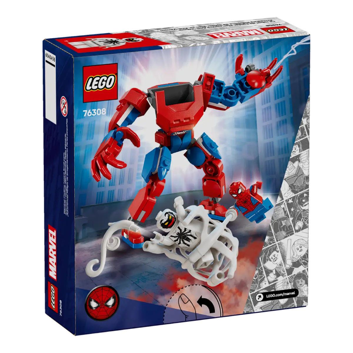 LEGO Marvel Spider-Man Mech vs Anti-Venom Building Toy Set (107-Pieces)