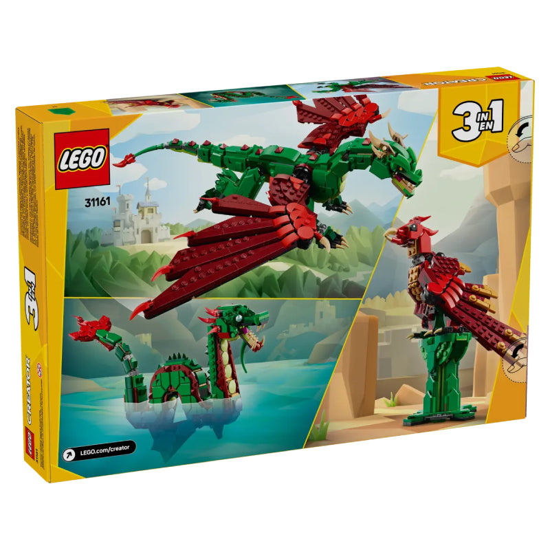 LEGO Creator 3-in-1 Medieval Dragon Building Toy Set (715-Pieces)