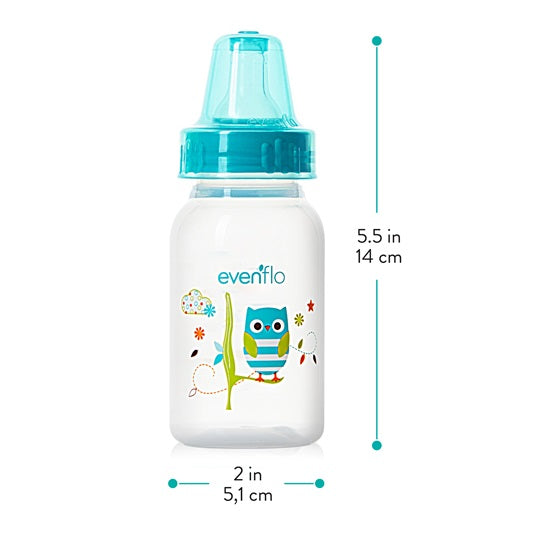 Evenflo Classic Prints 4 oz Baby Bottle (3 Pieces)