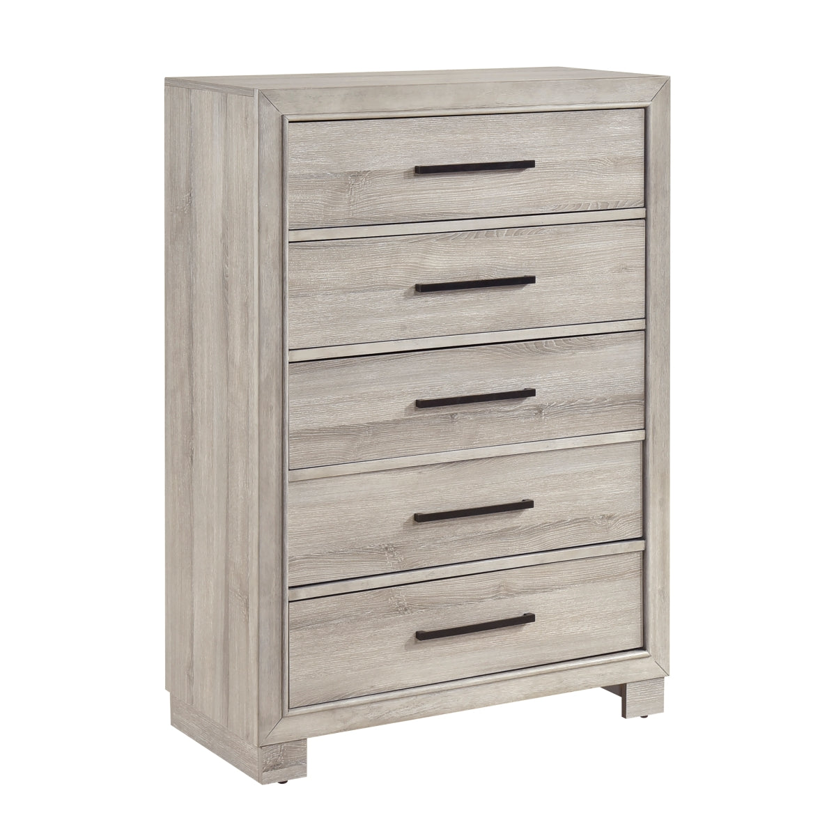 Everett 49.5" Chest with 5 Dovetail Drawers by Homelegance - Gray