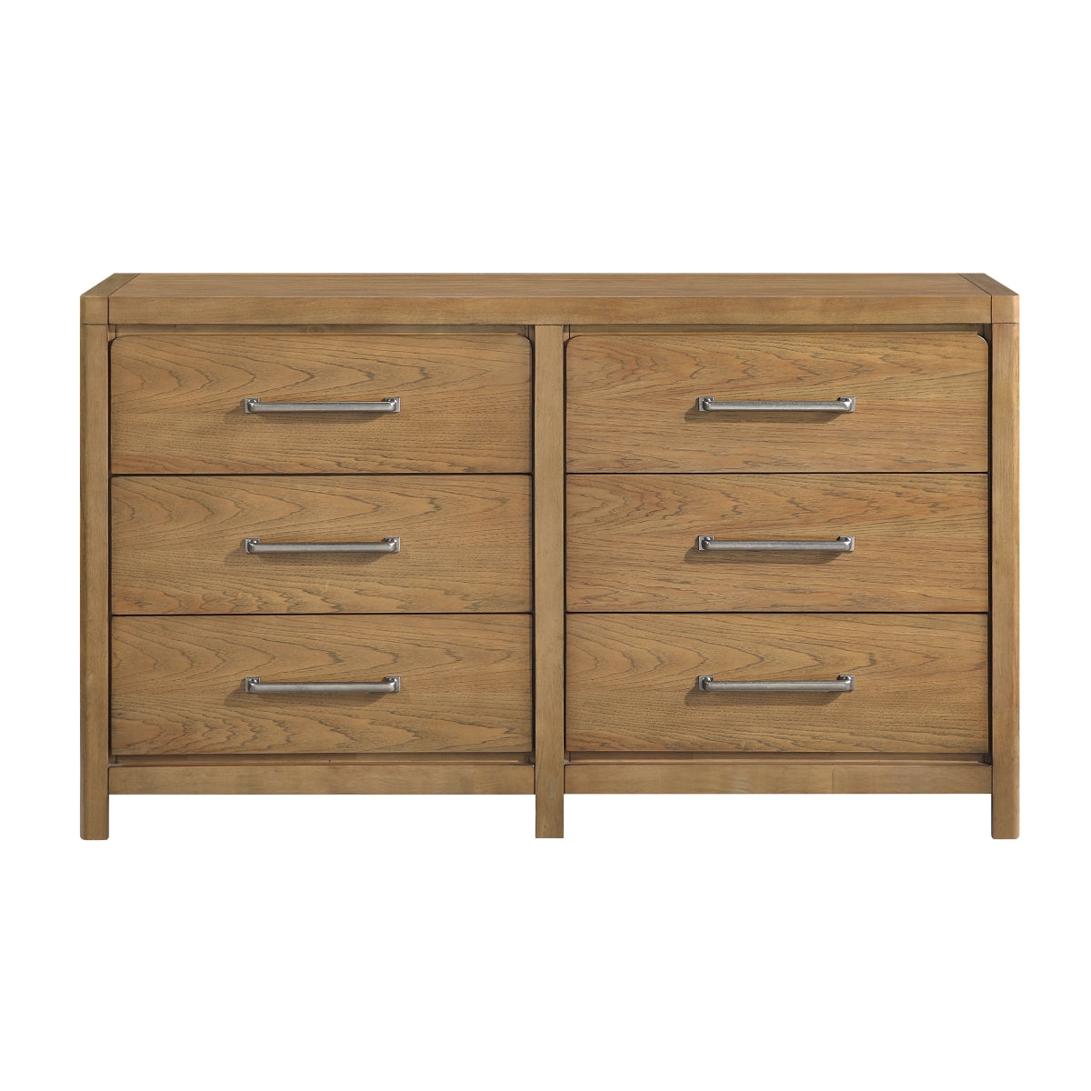 Hudson 64" Dresser with 6 Drawers by Homelegance - Brown
