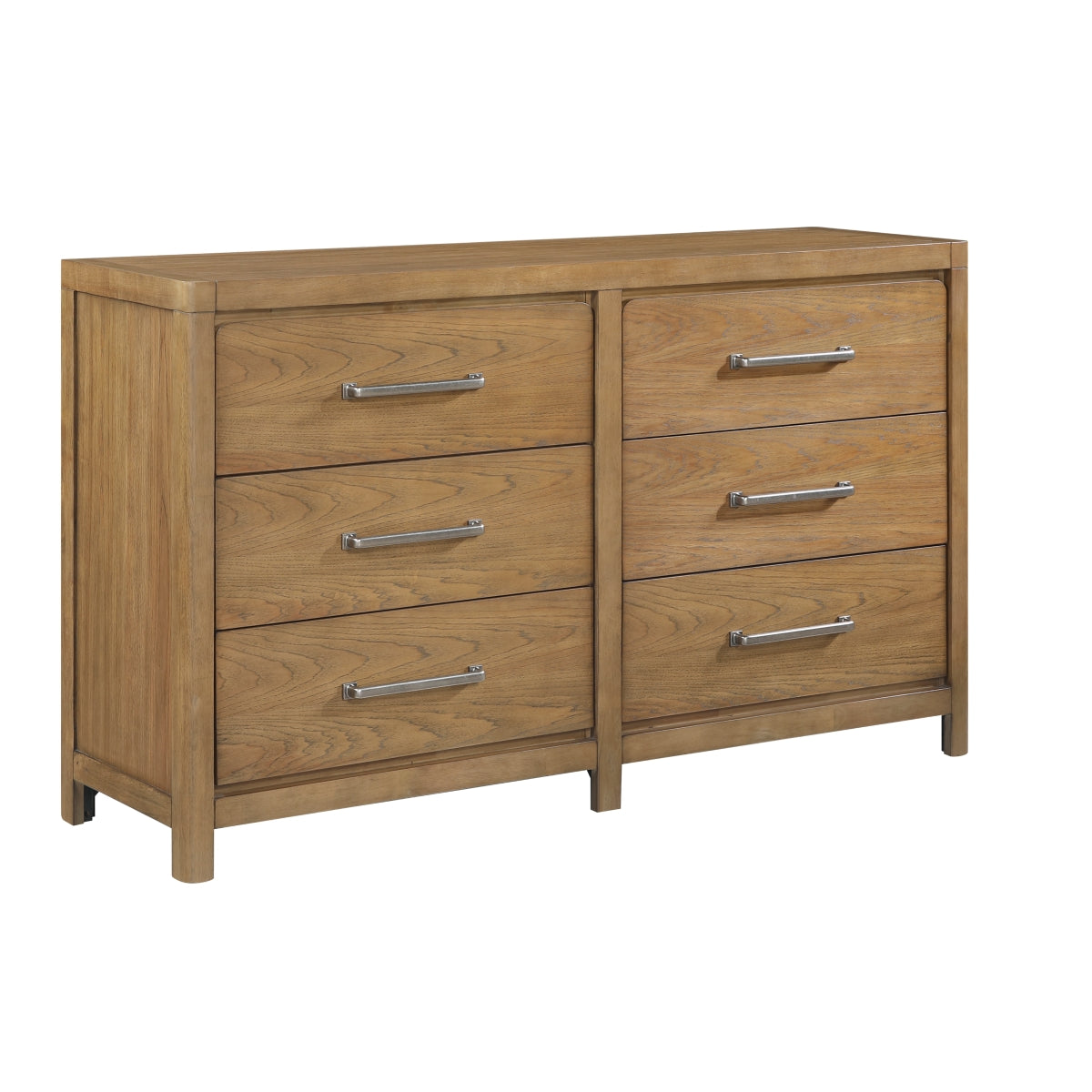 Hudson 64" Dresser with 6 Drawers by Homelegance - Brown