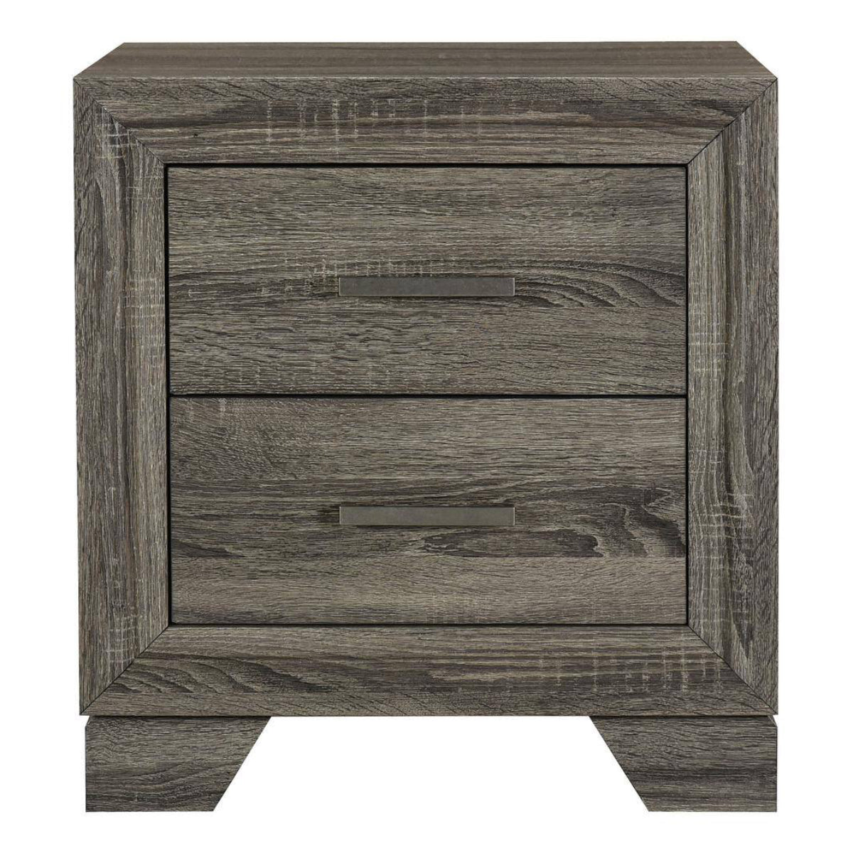 Wright 21.75" Nightstand Bedside Table with 2-Drawer by Coaster - Brown