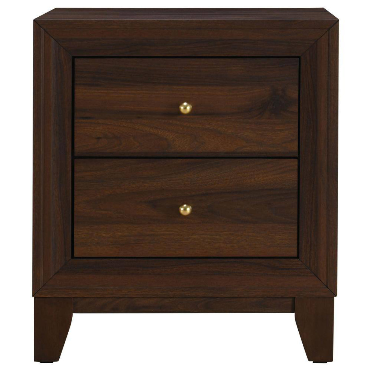 Welsley 21.75" Nightstand Bedside Table with 2-Drawer by Coaster - Brown