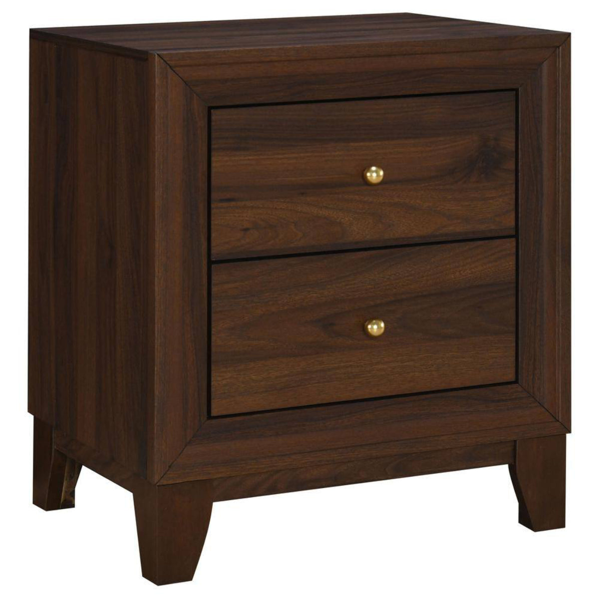 Welsley 21.75" Nightstand Bedside Table with 2-Drawer by Coaster - Brown