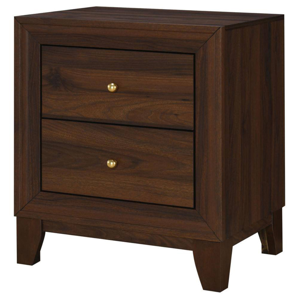 Welsley 21.75" Nightstand Bedside Table with 2-Drawer by Coaster - Brown
