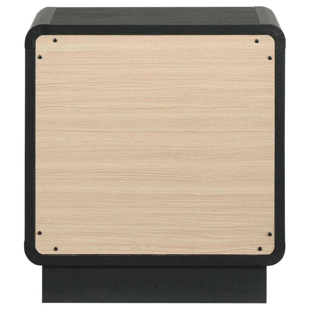 Cavelle 21.75" Nightstand Bedside Table with 2-Drawer by Coaster - Black