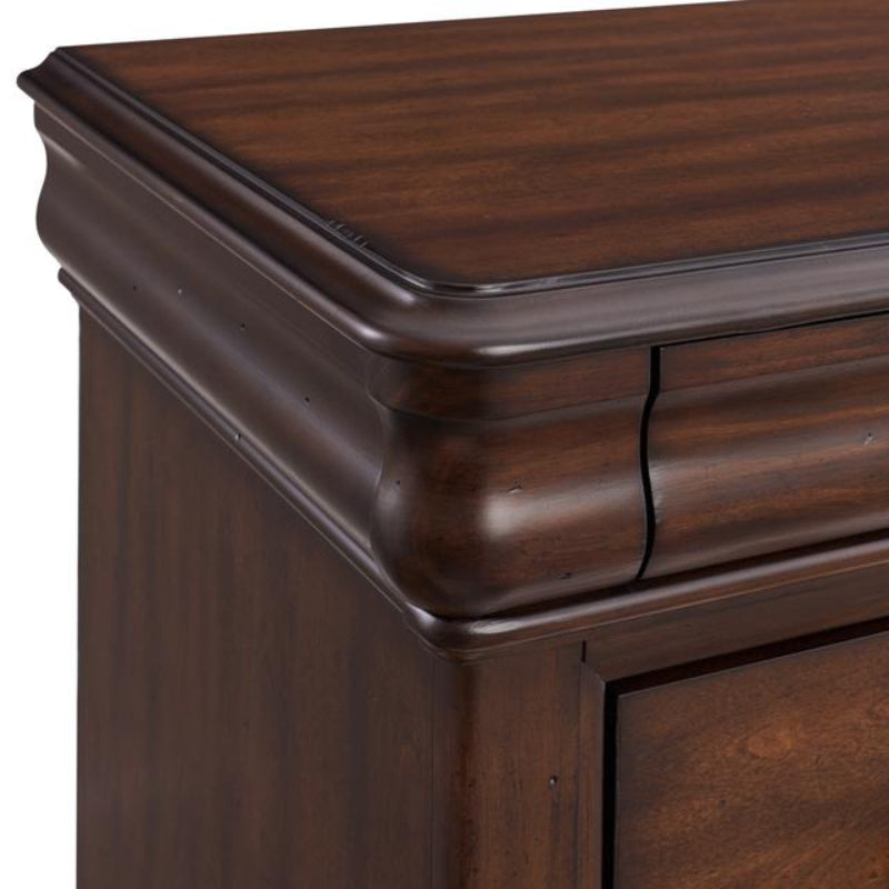 Phillipe 3-Drawer Nightstand with USB by Picket House Furnishings - Brown