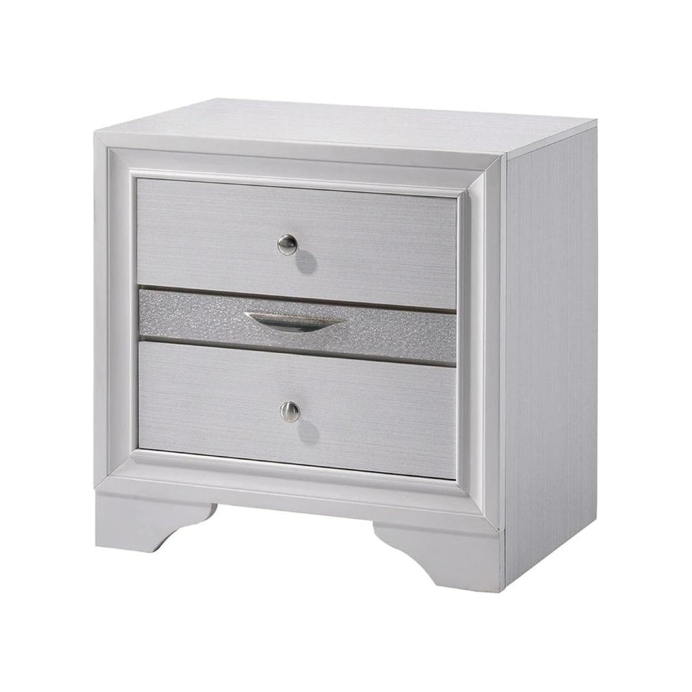 Alfred 28" Nightstand with 2-Drawers by Best Home - White