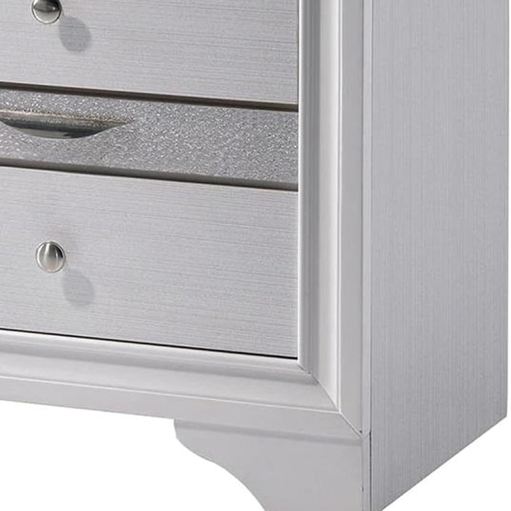 Alfred 28" Nightstand with 2-Drawers by Best Home - White