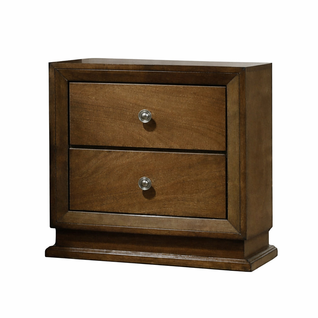 Kirkham Nightstand with 2 Drawers by Furniture of America - Brown