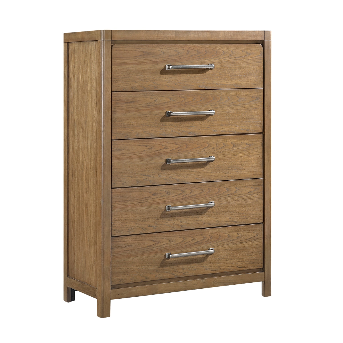 Hudson 54.5" Chest with 5 Drawers - Brown