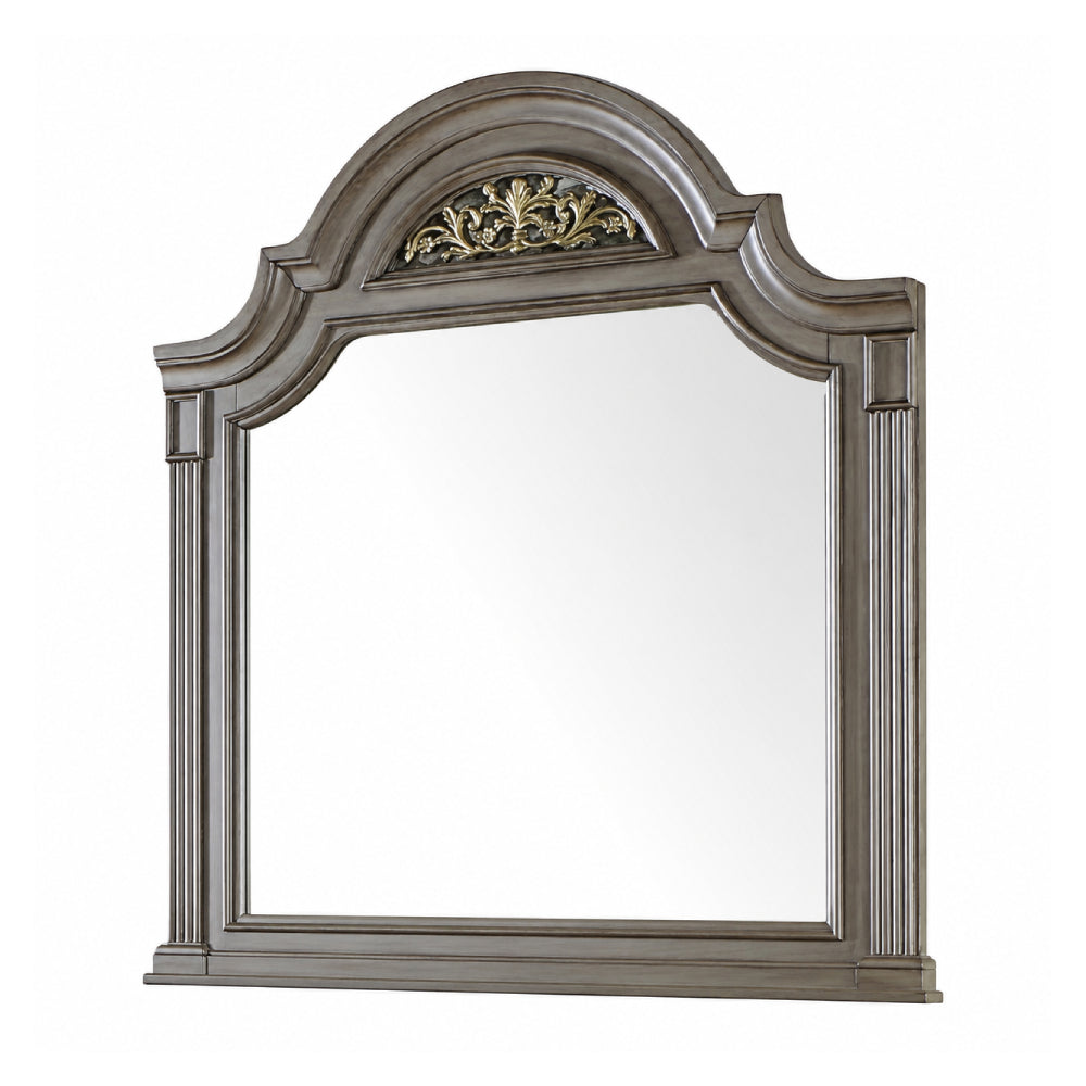 Syracuse Mirror by Furniture of America - Gray