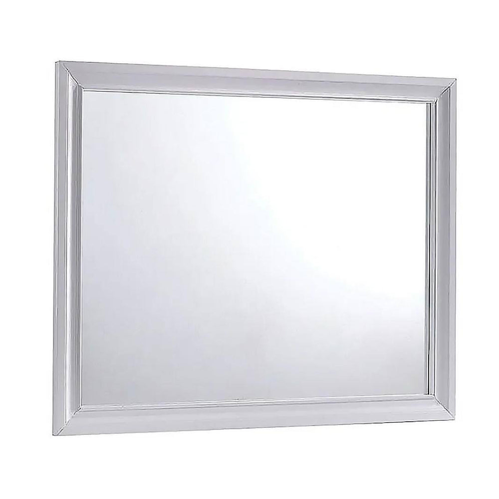 Espejo Chrissy de 46" de Furniture of America, color blanco