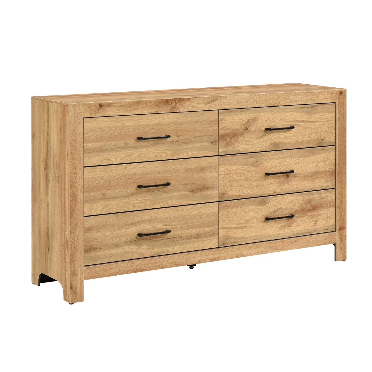 Corbin 58.5" Dresser with 6 Drawers by Homelegance - Brown