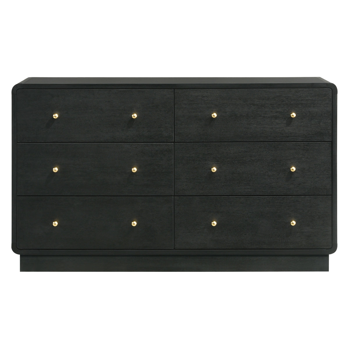Cavelle 58.5" Dresser Cabinet with 6-Drawer by Coaster - Black