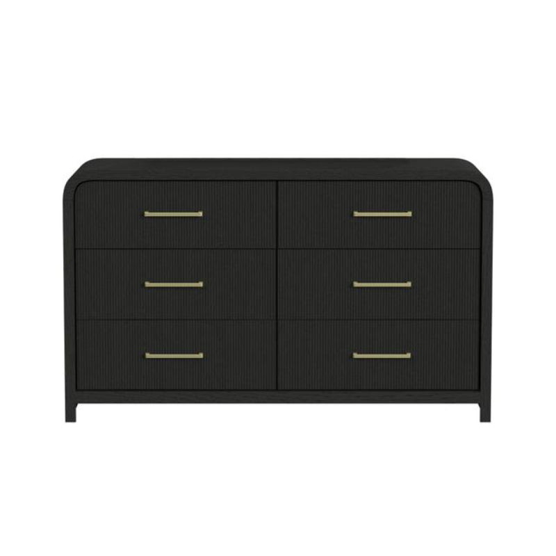 Melbourine Queen Size (4-Piece) Bedroom Set by Elements - Black