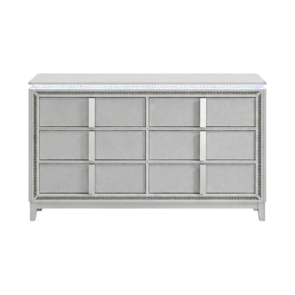 Glam Seoul Dresser with 6 Drawer by Lifestyle - White