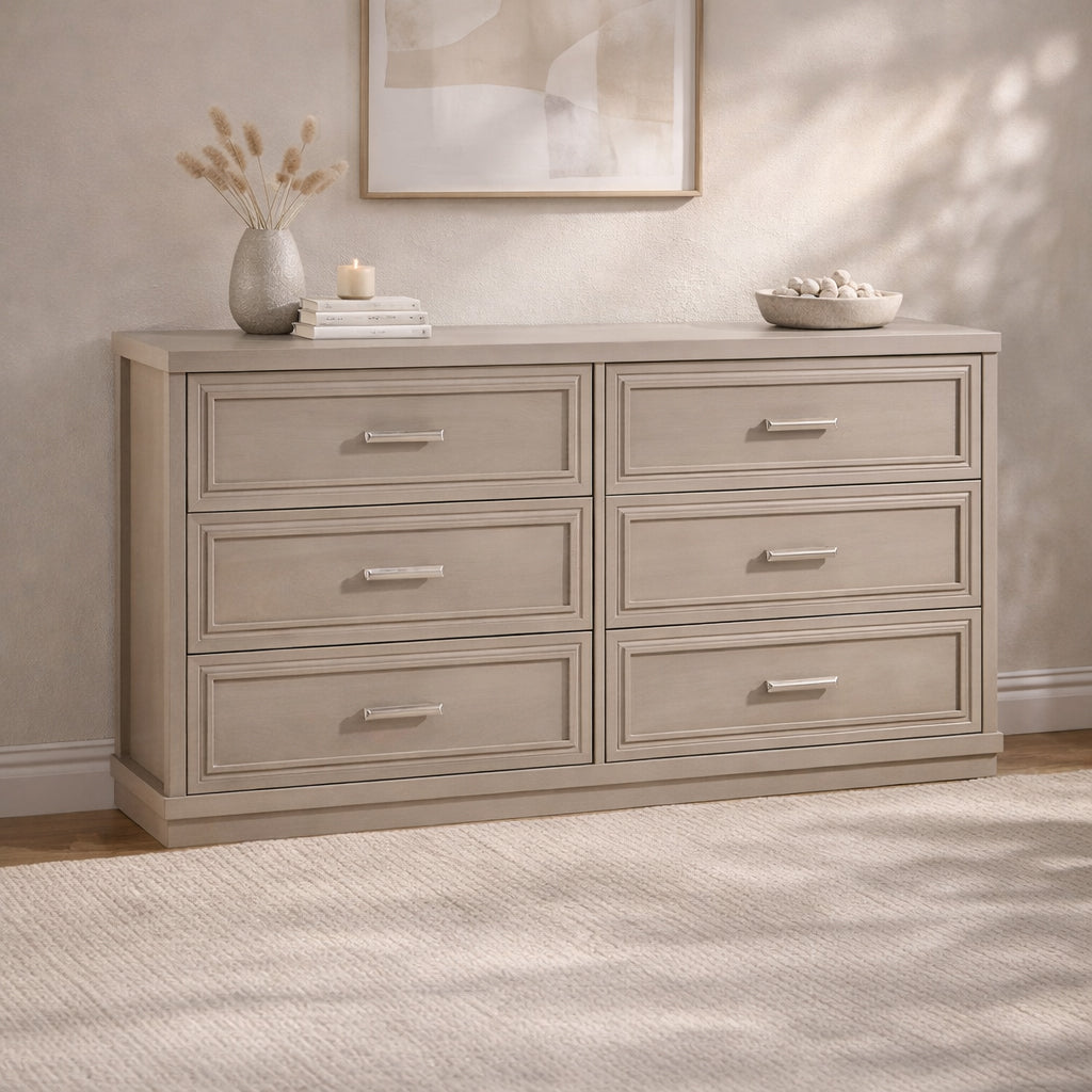 Lithia Dresser with 6 Drawers by Best Home - Beige