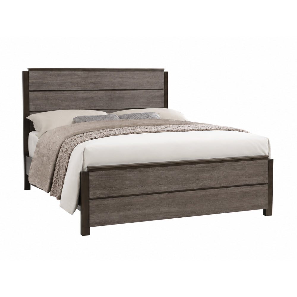 Bundle: Blake (4-Piece) Bedroom Set by Best Home - Brown + COSMO Sydney Queen Adjustable Bed by Best Home + SilverRest Topaz Plush Mattress