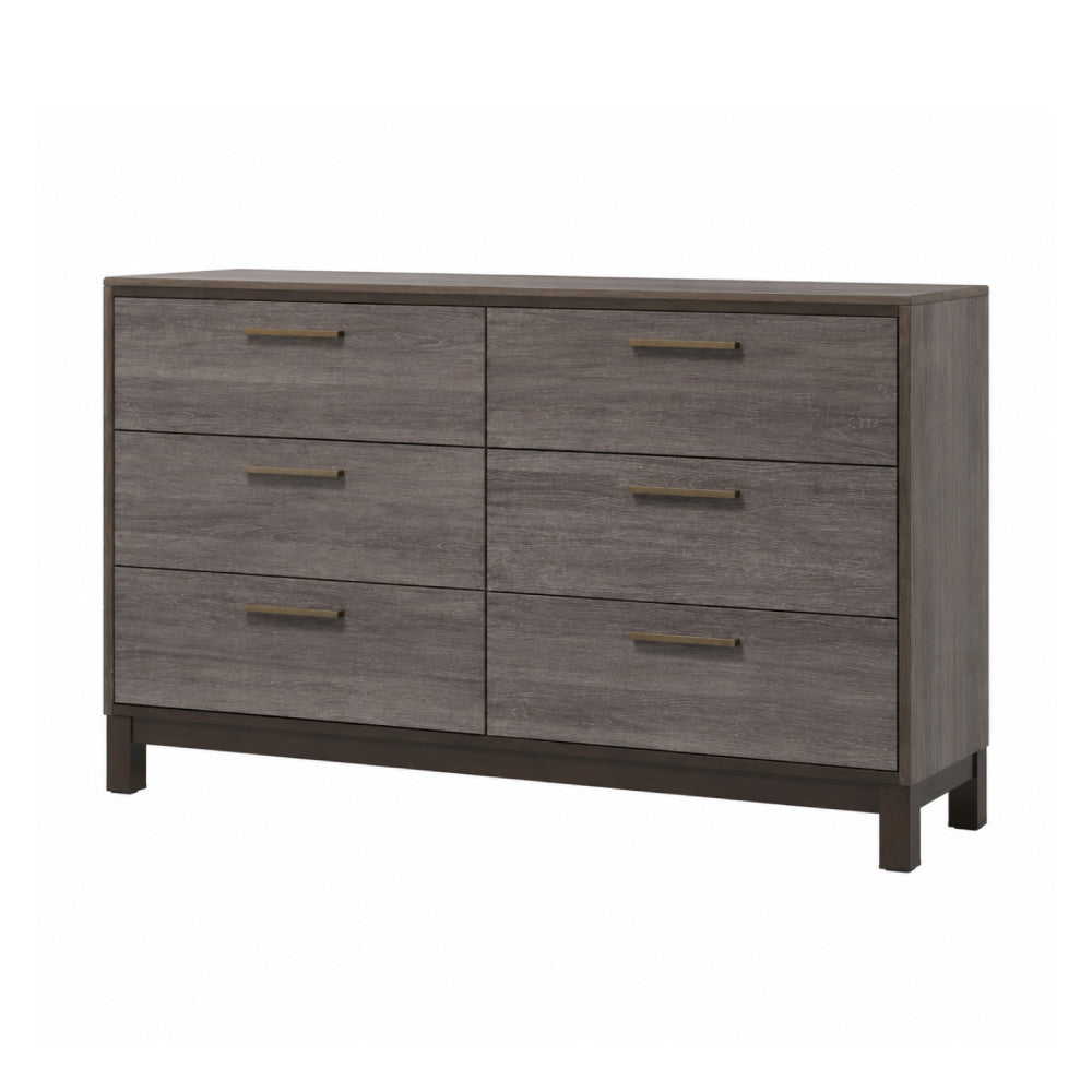 Bundle: Blake (4-Piece) Bedroom Set by Best Home - Brown + COSMO Sydney Queen Adjustable Bed by Best Home + SilverRest Topaz Plush Mattress
