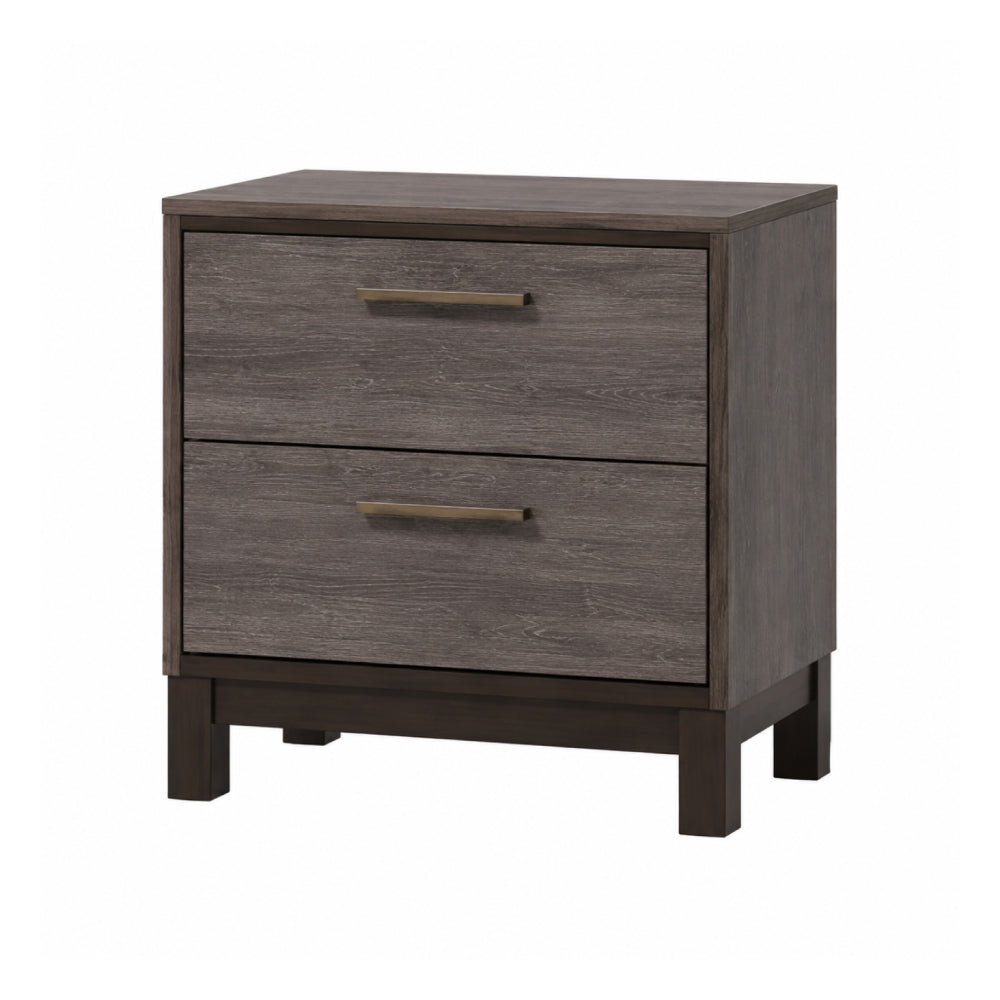 Bundle: Blake (4-Piece) Bedroom Set by Best Home - Brown + COSMO Sydney Queen Adjustable Bed by Best Home + SilverRest Topaz Plush Mattress