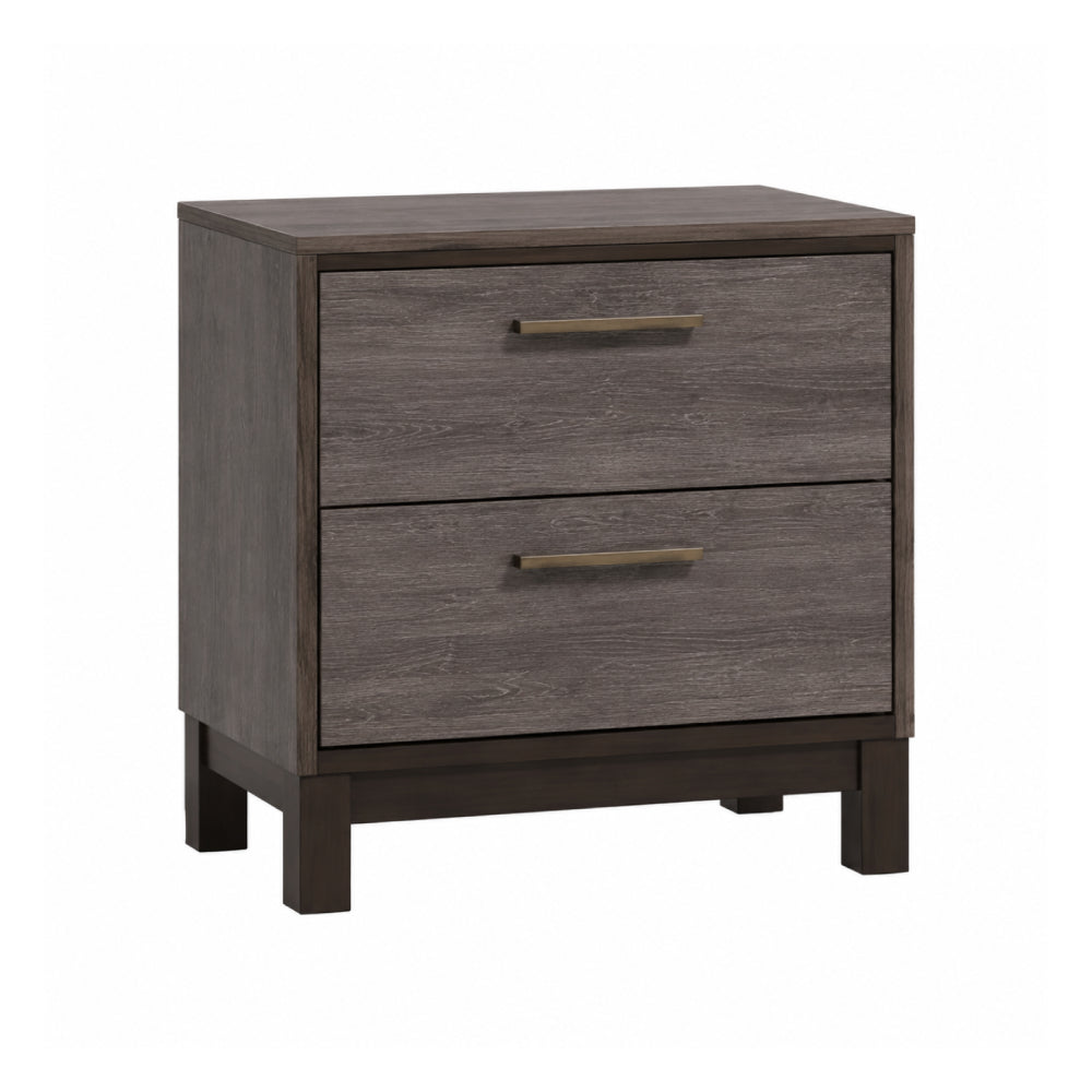 Bundle: Blake (4-Piece) Bedroom Set by Best Home - Brown + COSMO Sydney Queen Adjustable Bed by Best Home + SilverRest Topaz Plush Mattress