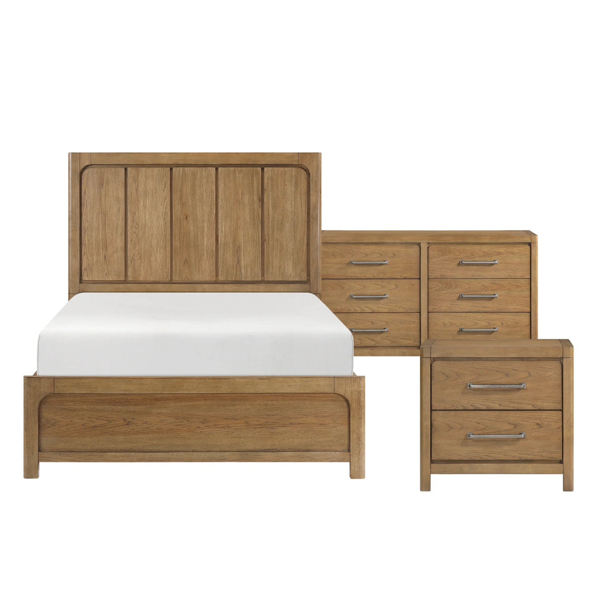Hudson Queen Bedroom Set (3-Piece) by Homelegance - Brown