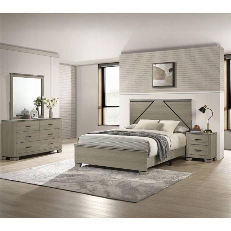 Joanna Bedroom Set (4-Piece) by Acme Furniture - Gray