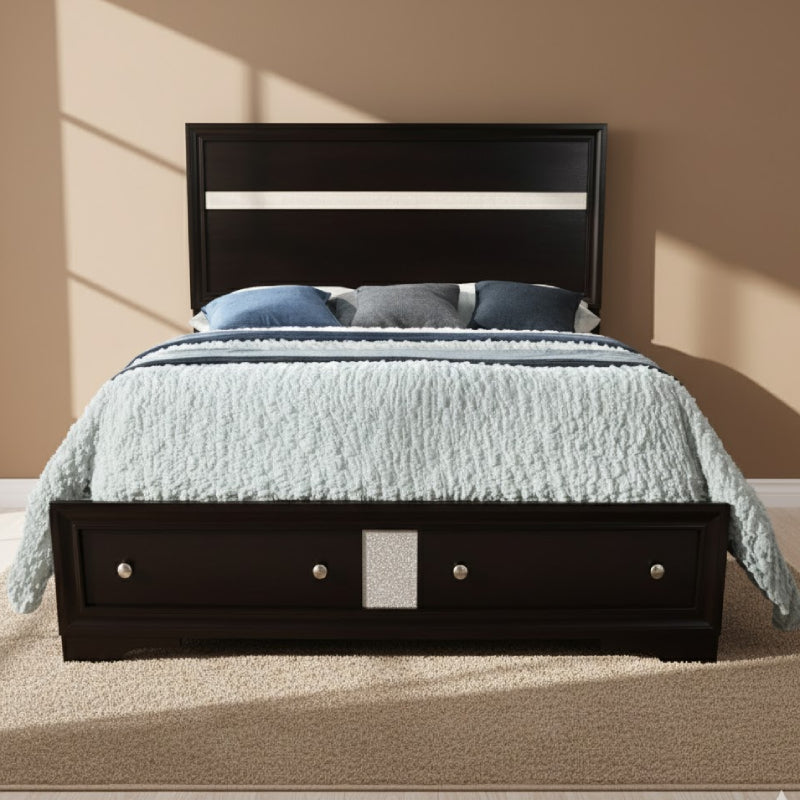 Oscar Queen Bed by Best Home - Black