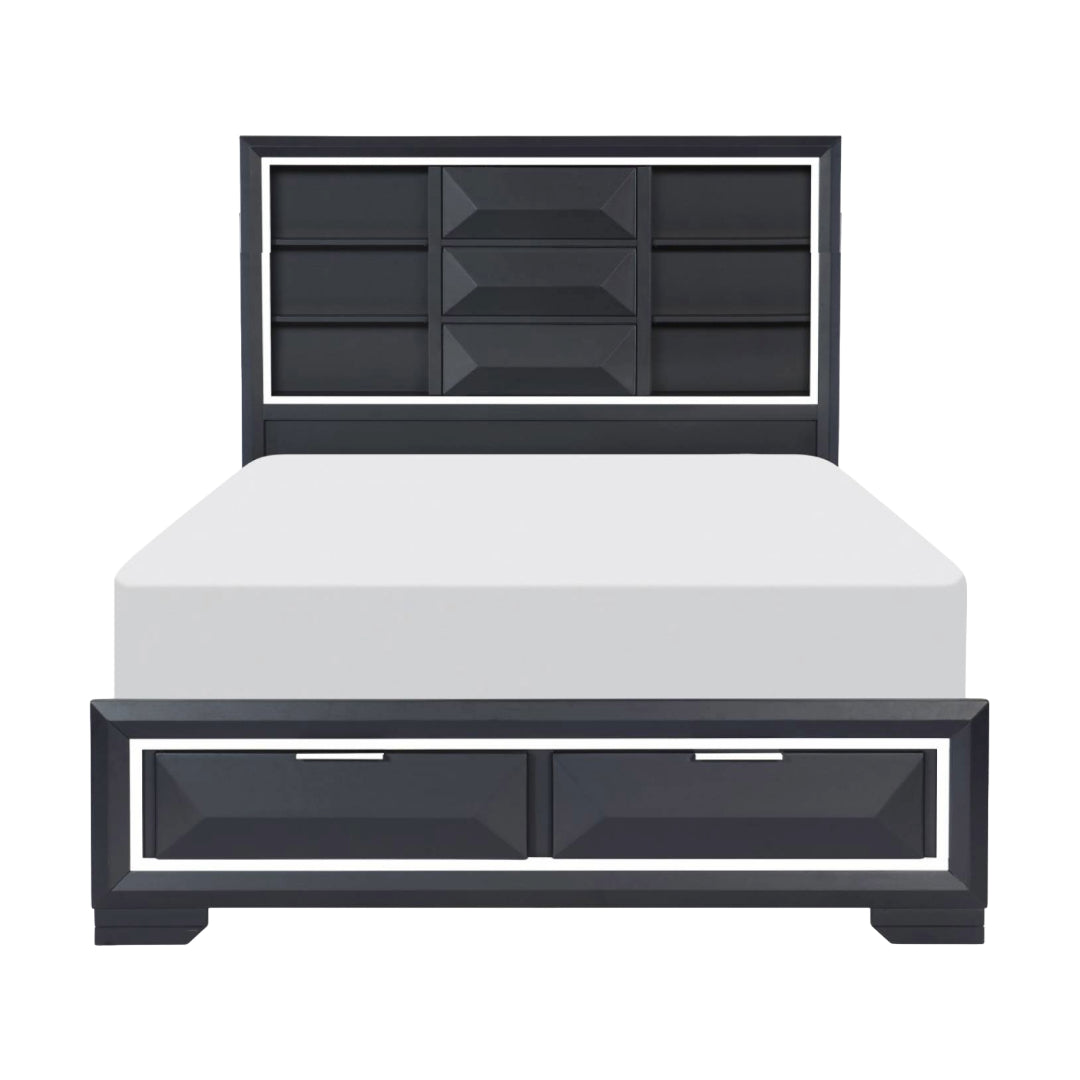 Genoa Charcoal 4pcs Bedroom Set