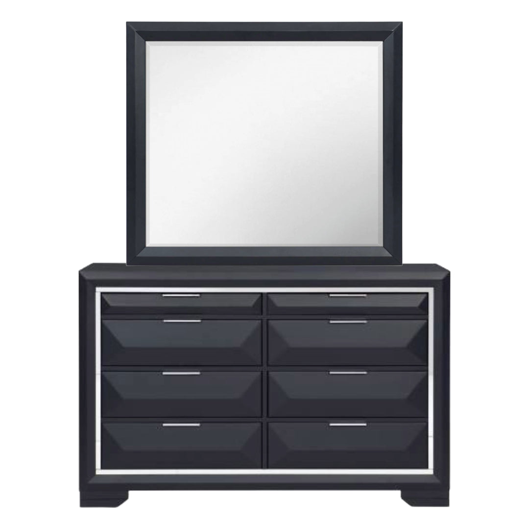 Genoa Charcoal 4pcs Bedroom Set