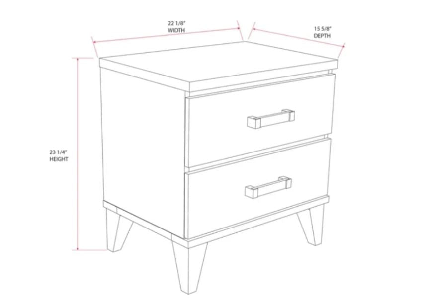 4-Piece Bedroom Set with Queen Bed, Dresser, Mirror and Nightstand by Best Home - White
