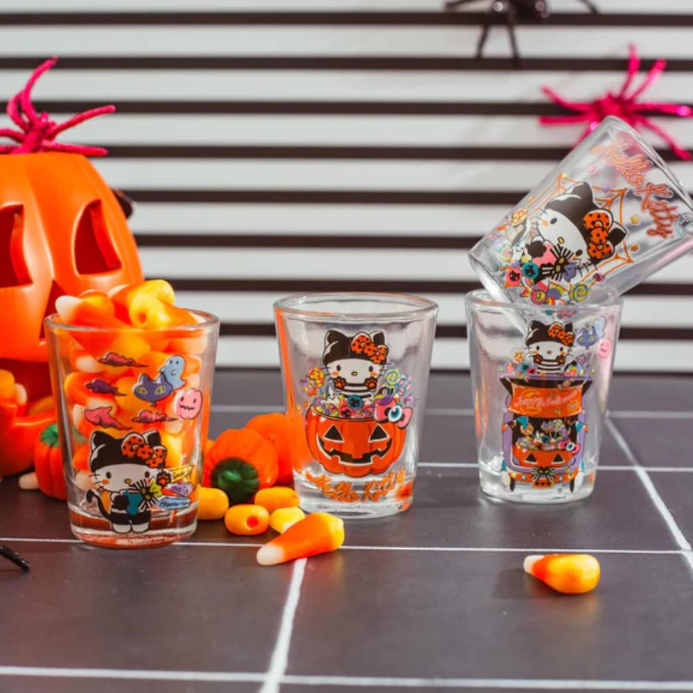 Sanrio Hello Kitty Halloween 2 oz Mini Shot Glasses (Set of 4)
