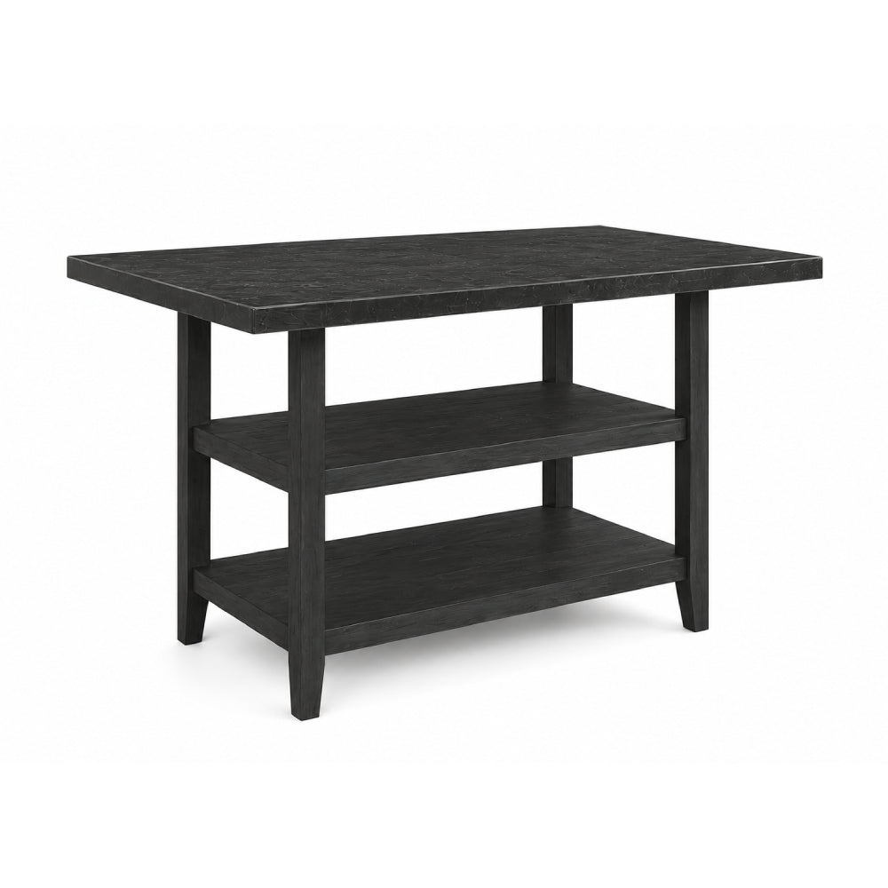 Lola (7-Piece) Counter Dining Table Set by Best Home - Gray/Blue