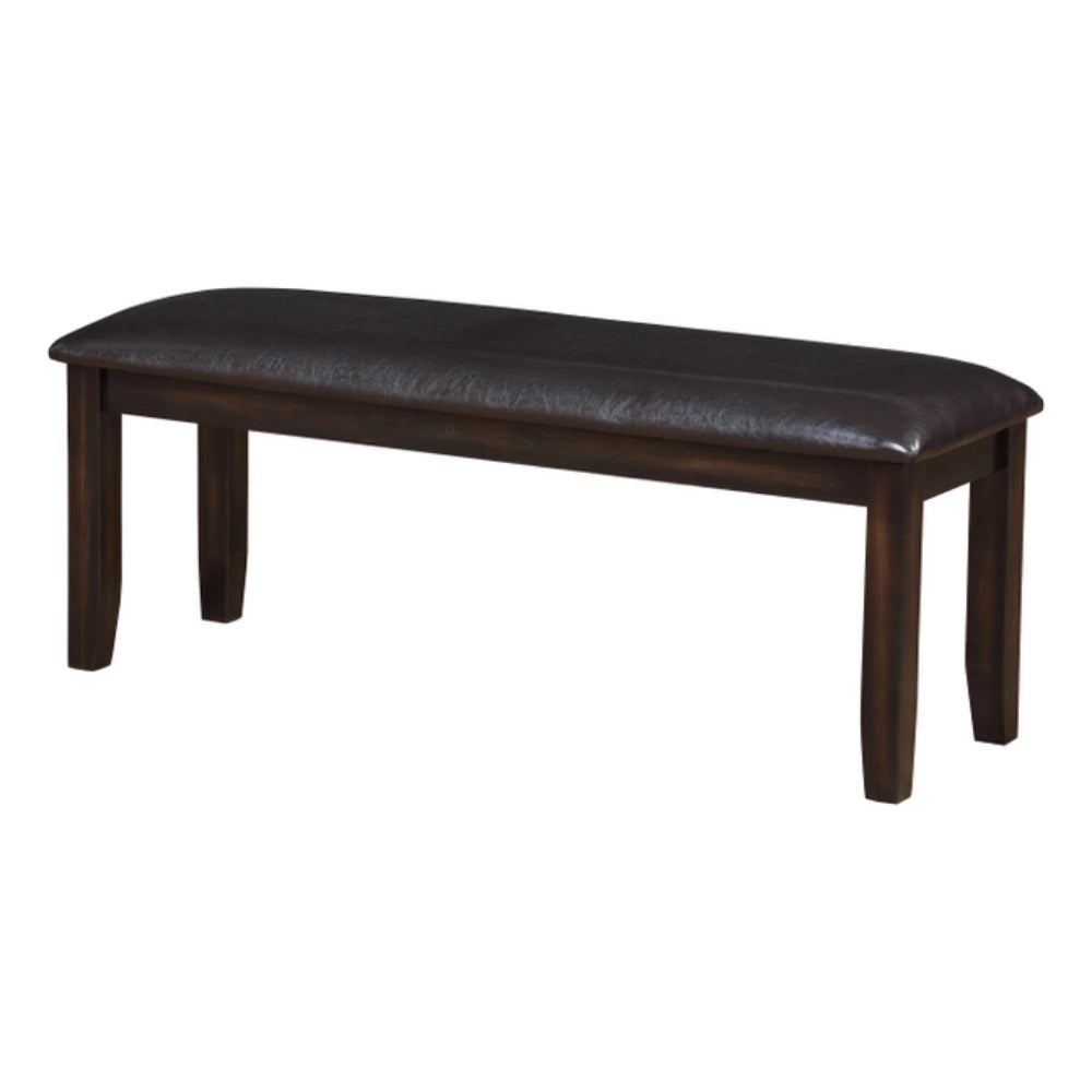 Allentown Dining Table with 4 Chairs and Bench by Steve Silver Company - Brown/Black