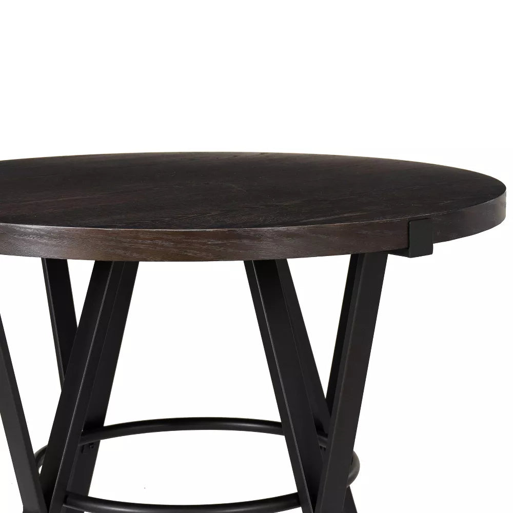 Lisbon (5-Piece) Dining Table Set by Powell - Black/Brown