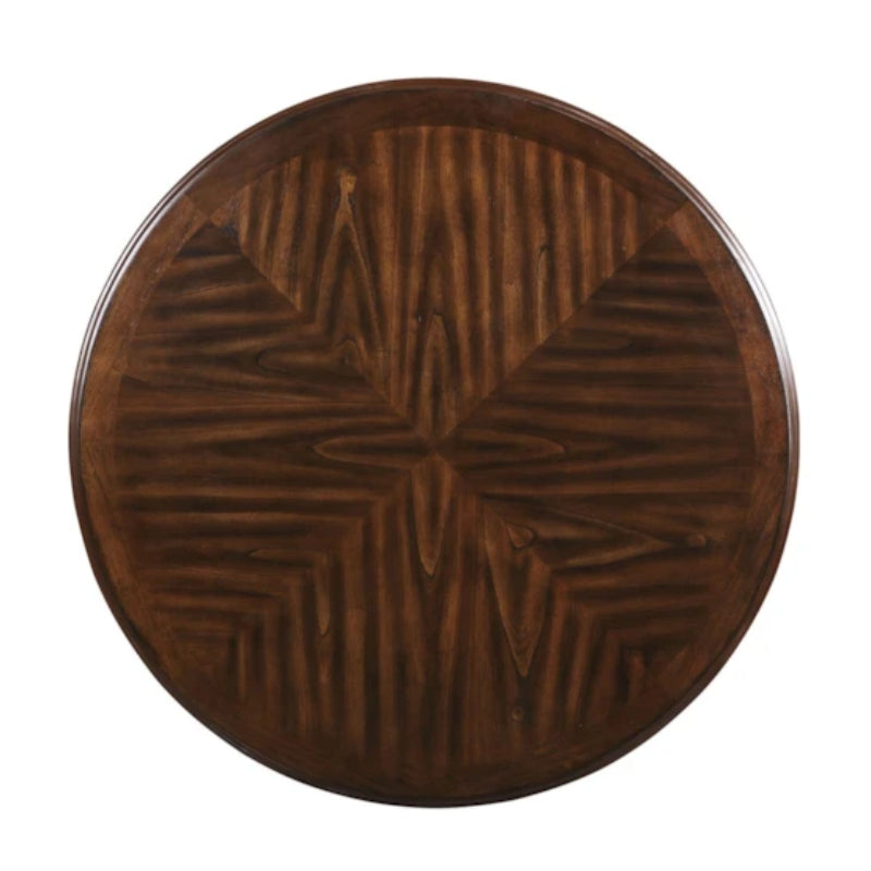 Carmel Round Dining Table with 4 Chairs by Linon Home Decor - Brown/Beige