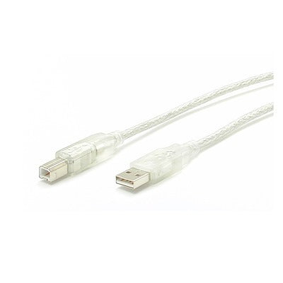 StarTech 6ft. Clear USB A to B 2.0 Cable M/M