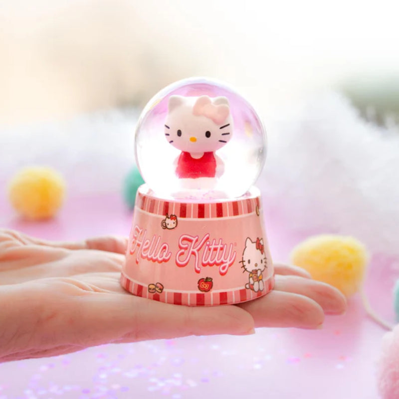 Sanrio Hello Kitty Mini Light-Up 3" Snow Globe - Pink