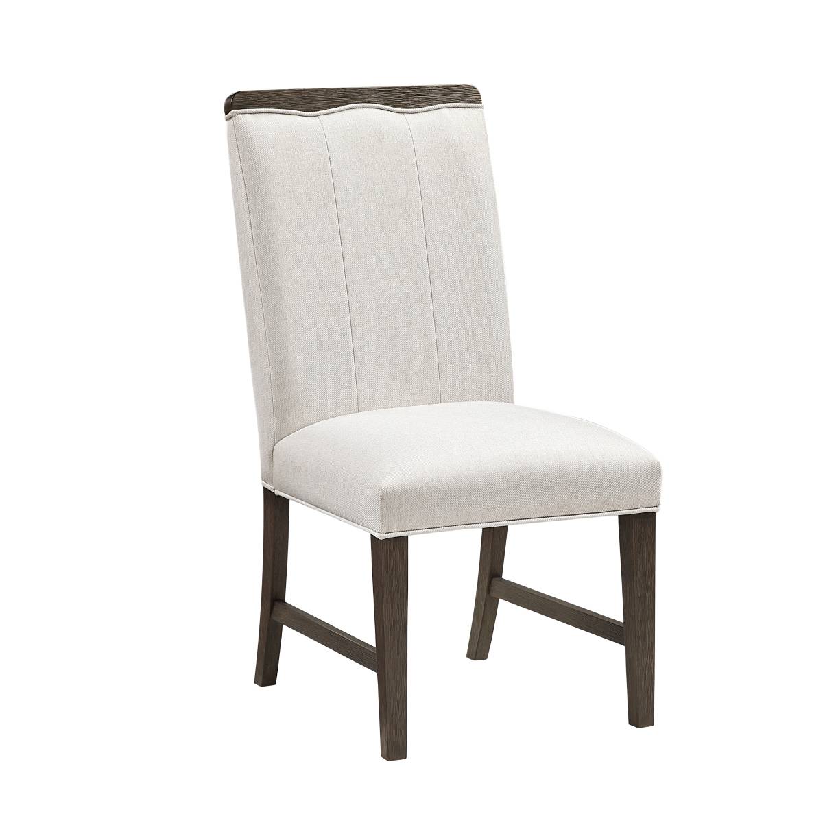 Nobel 38.5" Side Chair by Homelegance - White/Brown