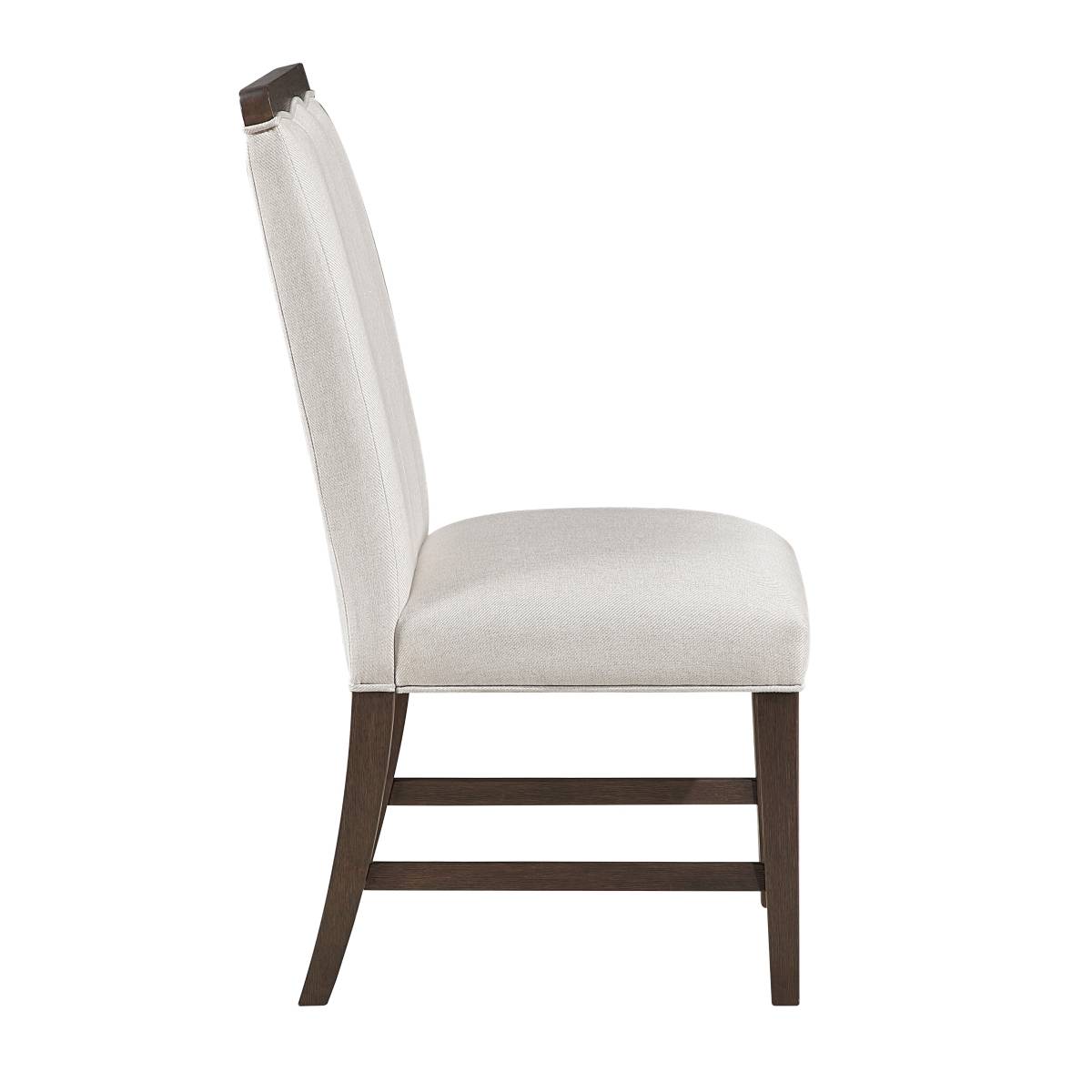 Nobel 38.5" Side Chair by Homelegance - White/Brown