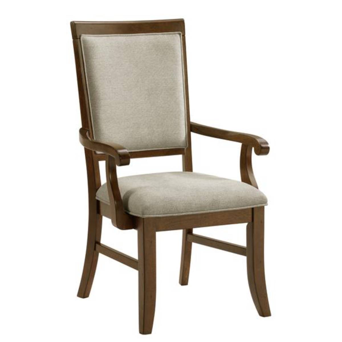 Phillipe 41" Arm Chair by Elements (2-Pieces) - Brown/Gray