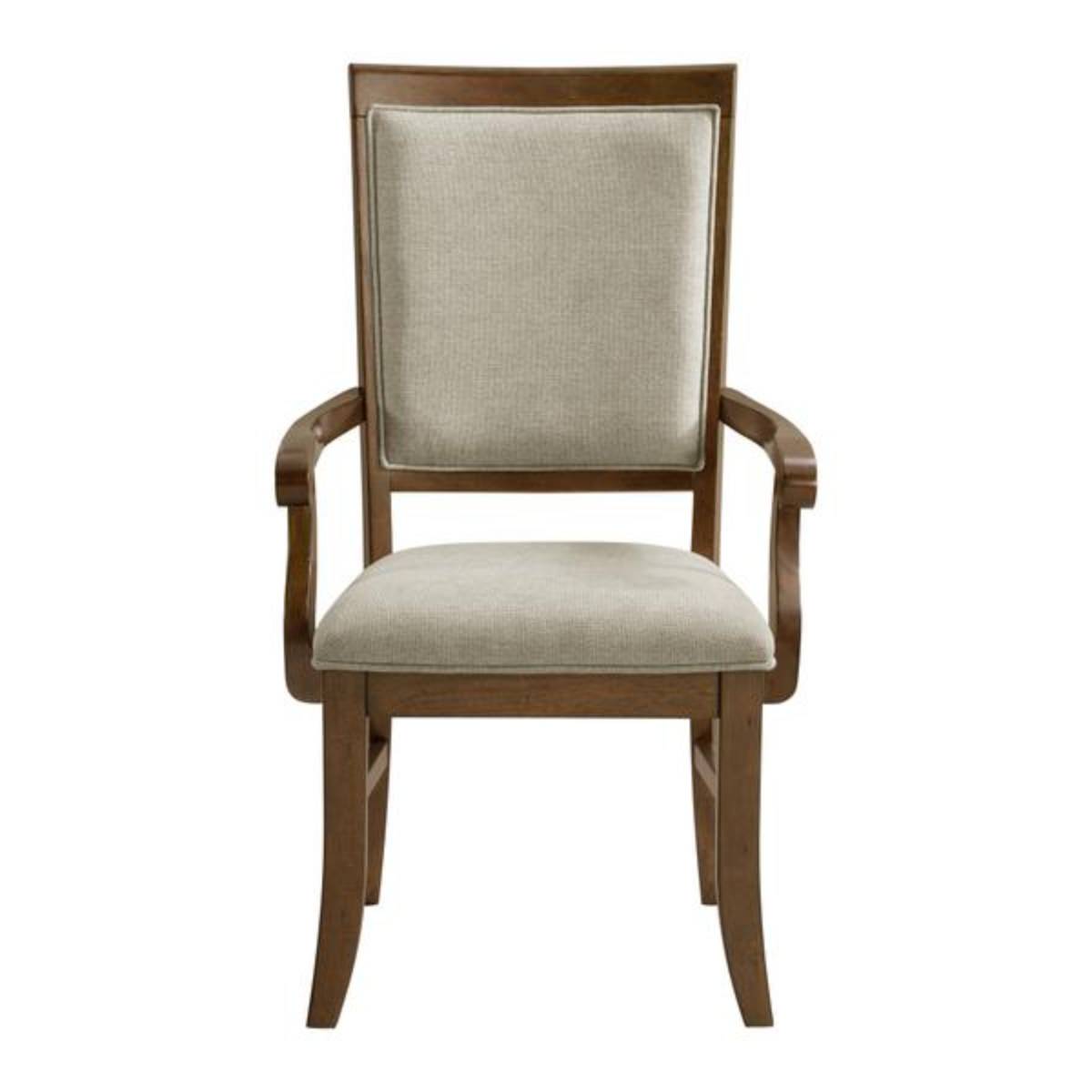 Phillipe 41" Arm Chair by Elements (2-Pieces) - Brown/Gray