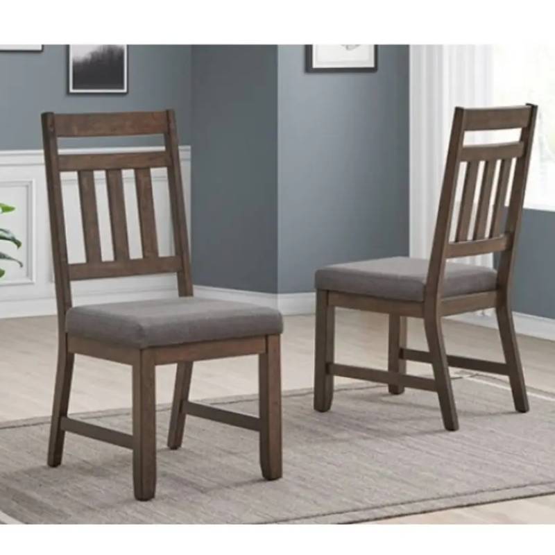 Portland Dining Chair Set by Furniture of America - Brown